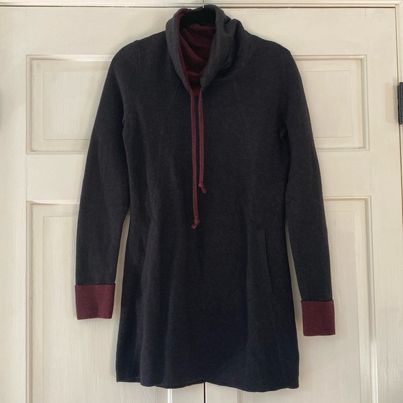 Cynthia Rowley Sweater Knit Dress Cowl Neck Womens Size XS Pocket Front Casual - Picture 1 of 5